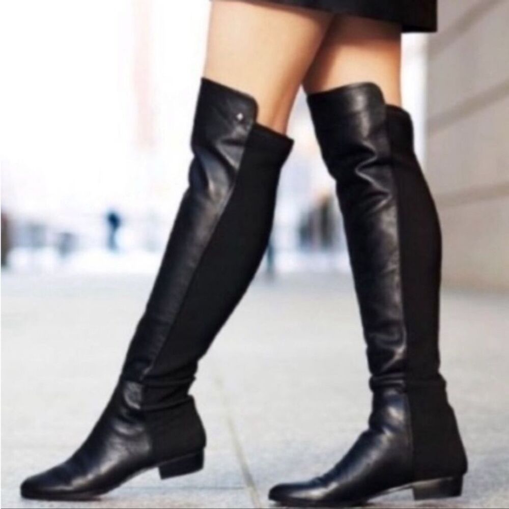 Vince Camuto Women's Black Over The Knee Boots Size 6.5 - Picture 1 of 11
